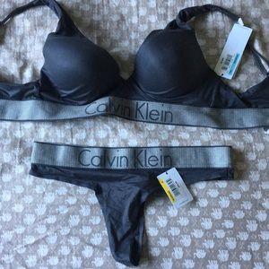 Calvin Klein bra and thong set